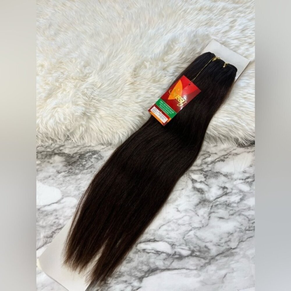 #2 Dark Brown 100% Human hair Extensions 18 Inch Long